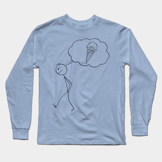 humor, Ice cream Long Sleeve T-Shirt by Santag